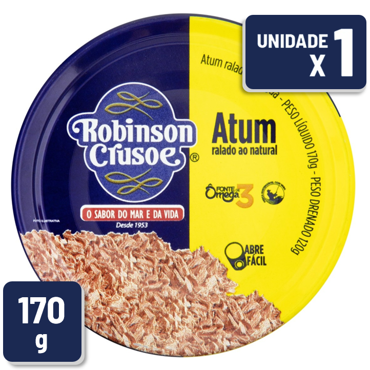 Atum Robinson Crusoe Ralado Natural 170g