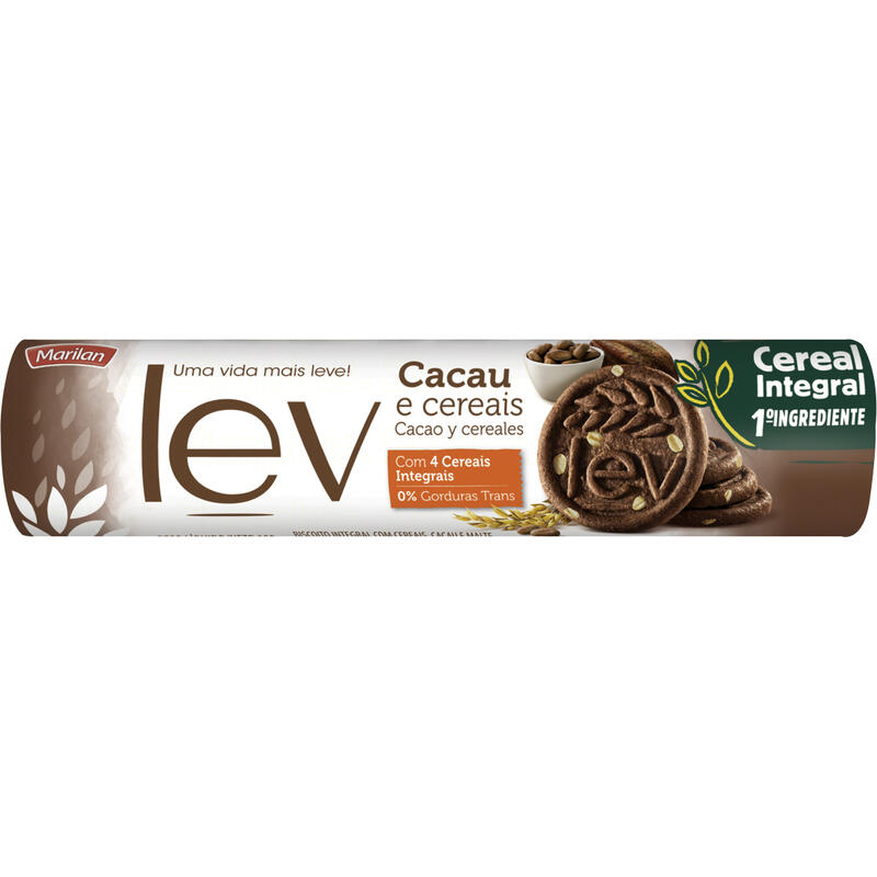 Biscoito Lev Marilan Cacau e Cereais 150g