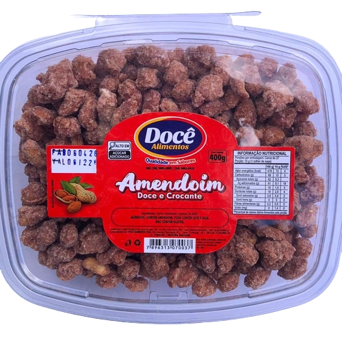 Amendoim Docê Alimentos Cri Cri Doce E Crocante 400g