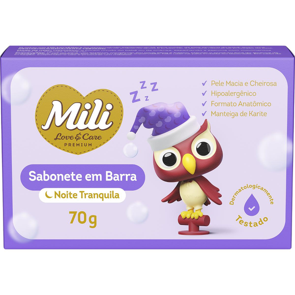 Sabonete Mili Love & Care 70g - Lavanda