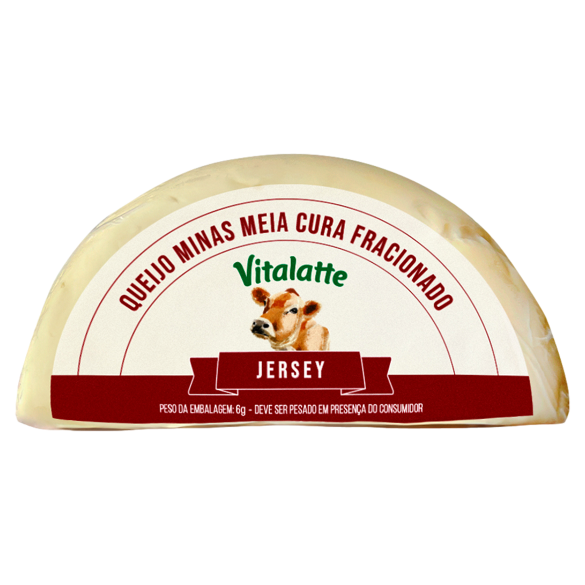 Queijo Minas Jersey Meia Cura Fracionado Vitalatte