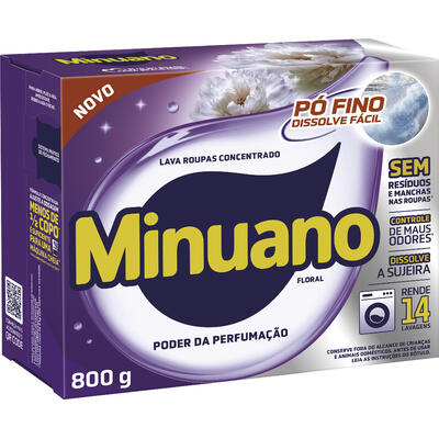 Lava Roupas em Pó Minuano Roxo 800g