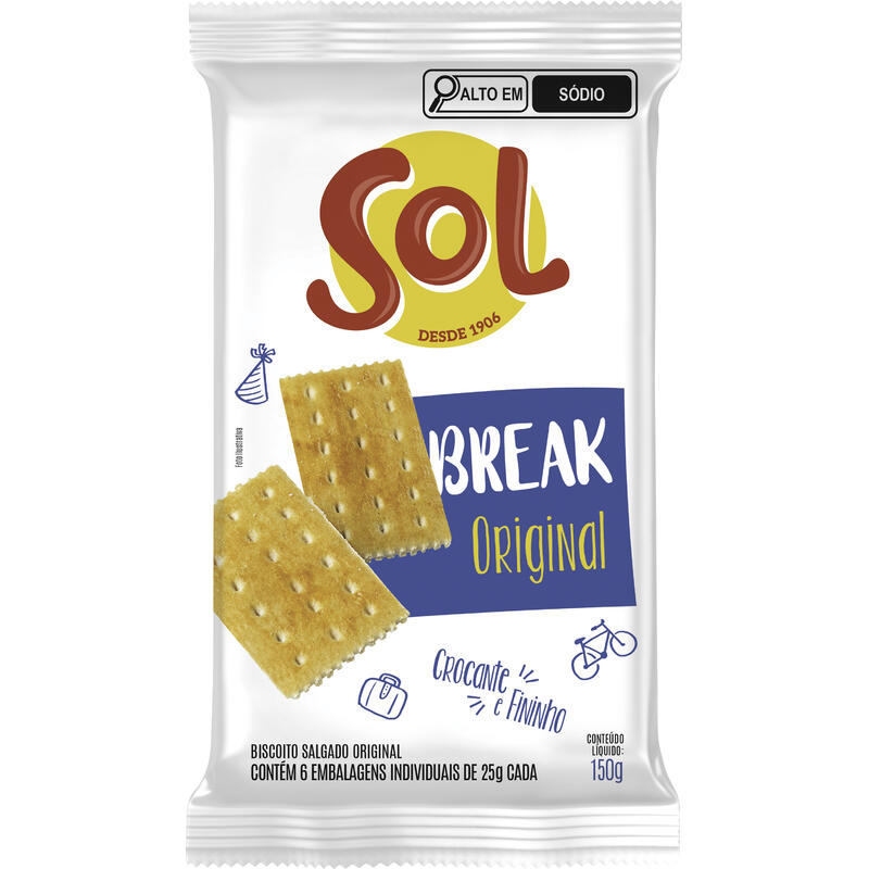 Biscoito Sol Original 150g