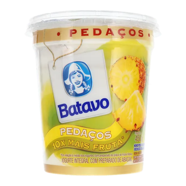 Iogurte Batavo 450g - Pedaços - Abacaxi