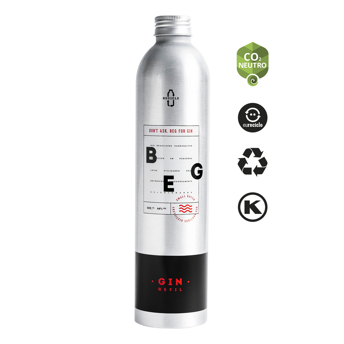 Beg Gin Refil Alumínio 500ML