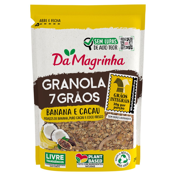 Granola Da Magrinha 250g - Integral - Banana e Cacau
