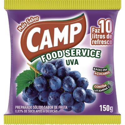 Refresco em Pó Camp Uva 150g