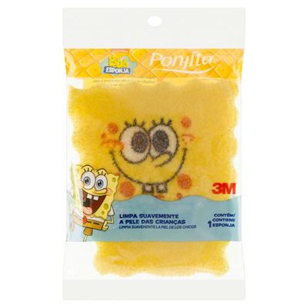Esponja para Banho 3M Infantil - Bob Esponja