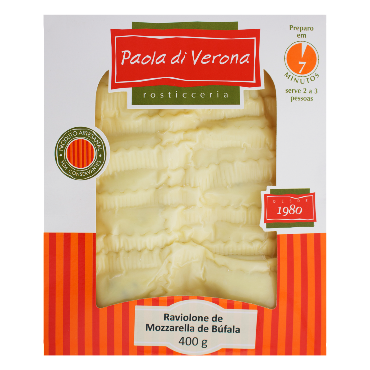 Ravioloni de Mozzarella de Búfala Paola di Verona 400g