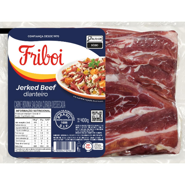 Jerked Beef Friboi 400g - Dianteiro