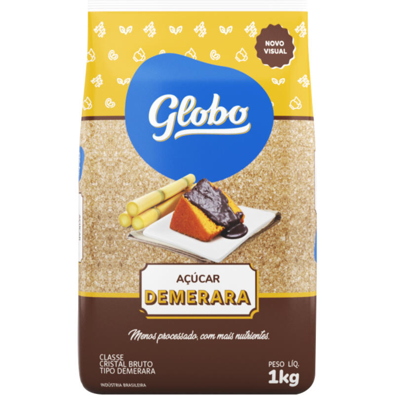 Açúcar Demerara Globo 1kg