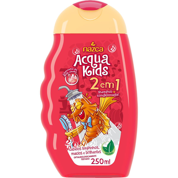 Shampoo Acqua Kids 250ml - 2 em 1 - Milk Shake
