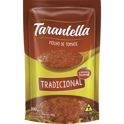 Molho de Tomate Tarantella Tradicional Sachê 300g