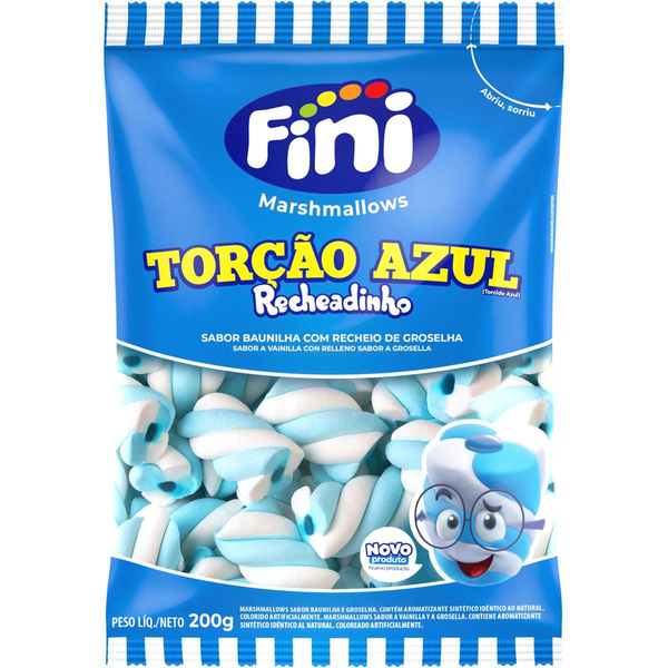 Marshmallow Fini 200g - Torção - Azul