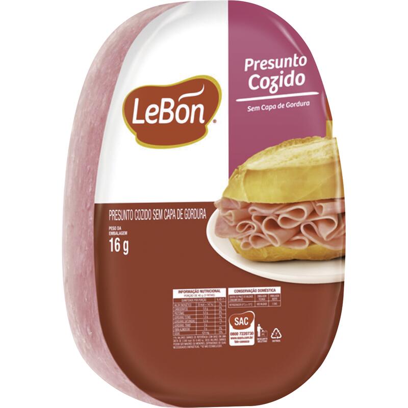 Presunto Cozido Lebon Sem Capa Gord Preço por quilo na peça