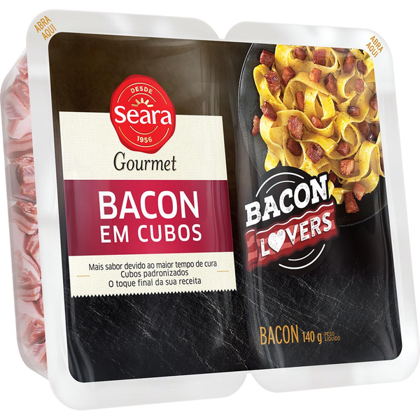 Bacon em Cubos Seara Gourmet 140g