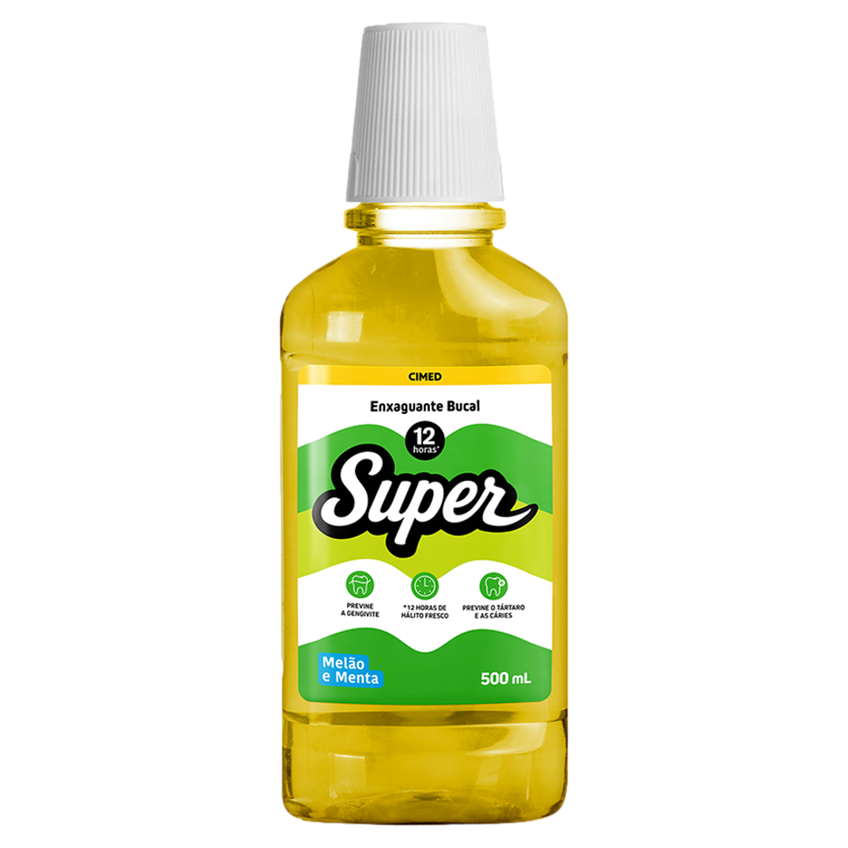Enxaguante Bucal Melão e Menta Super Frasco 500ml