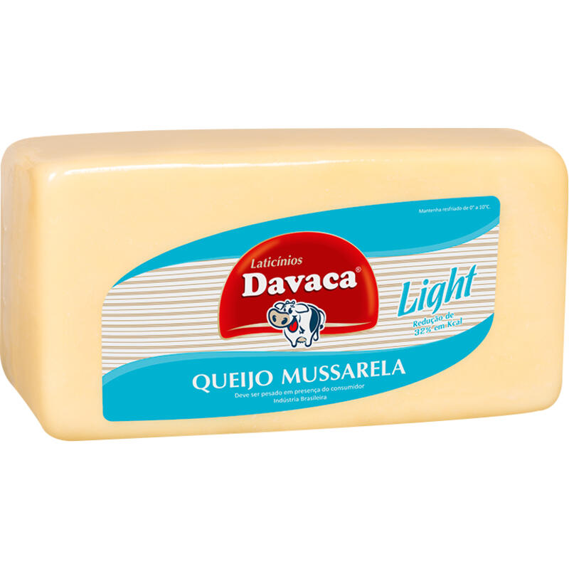 Queijo Mussarela Light Davaca Preço por quilo na peça