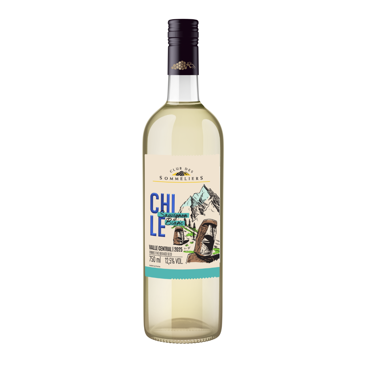 Vinho Branco Chileno Clube Des Sommeliers Sauvgnon Blanc 750ml