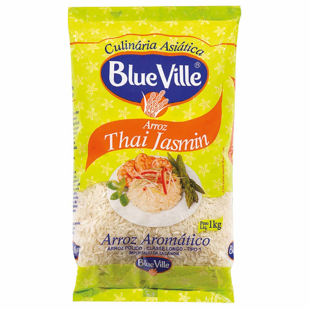 Arroz Aromático Thai Jasmin Blue Ville 1kg
