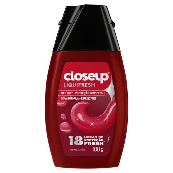Creme Dental Close Up Líquido Fresh Red Hot 100g