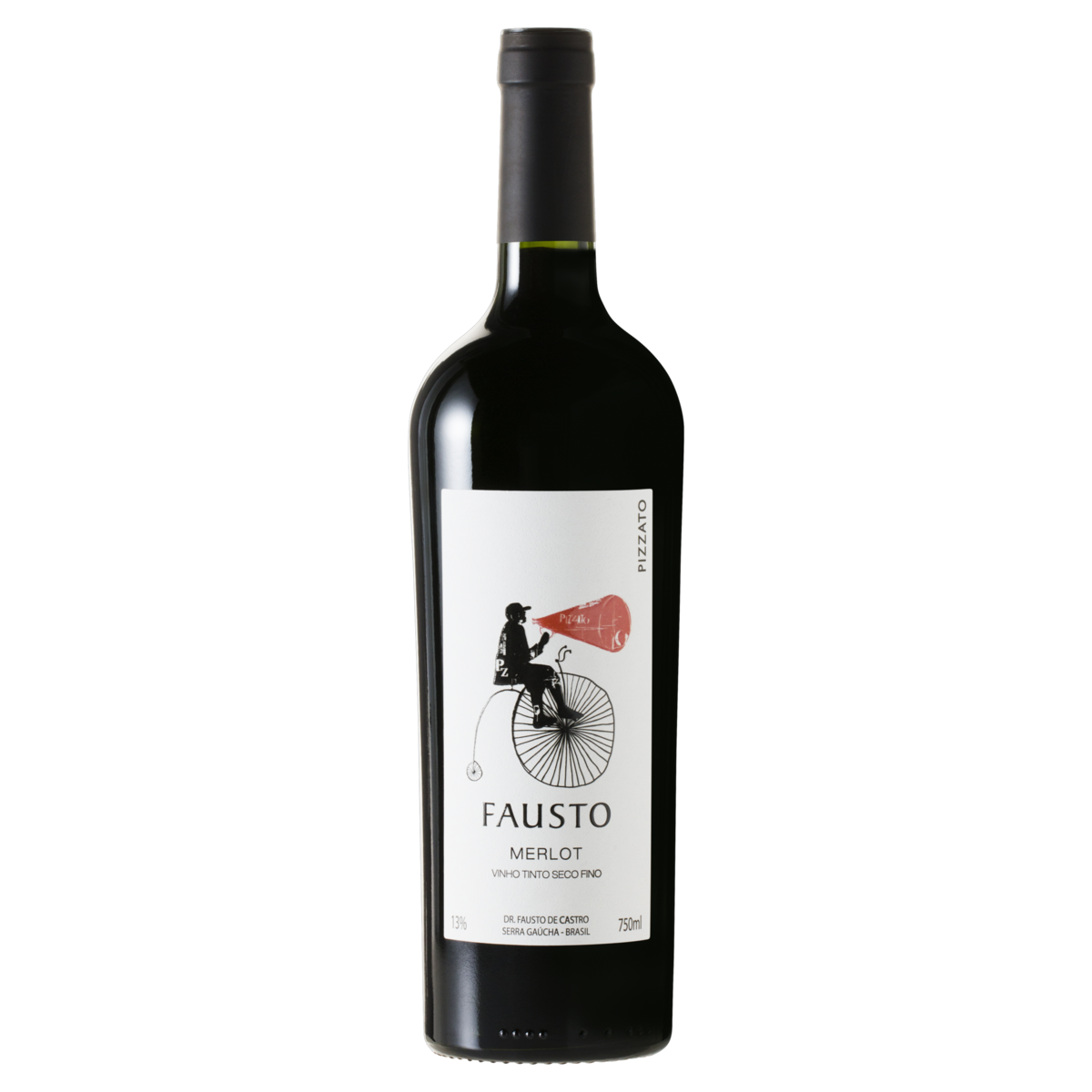 Vinho Brasileiro FAUSTO Merlot Gfa 750ml