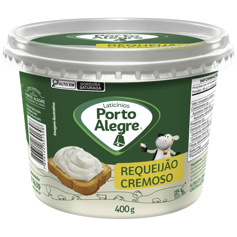 Requeijão Cremoso Porto Alegre Tradicional 400g