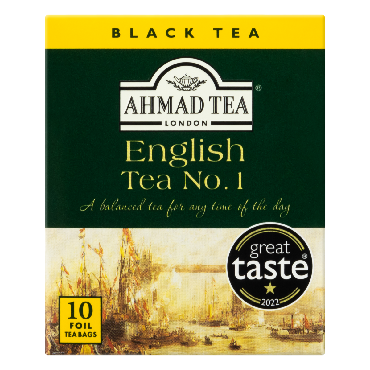 Chá Preto English Tea No. 1 Ahmad Tea London Caixa 20g 10 Unidades