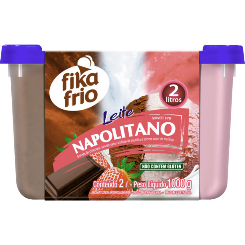 Sorvete Fika Frio Napolitano 2L