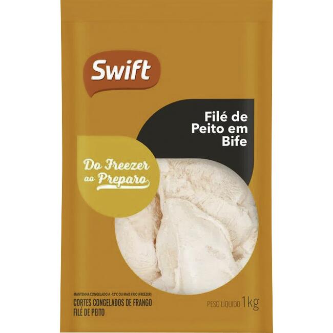 Filé de Peito de Frango Swift Cong Bifes 1kg