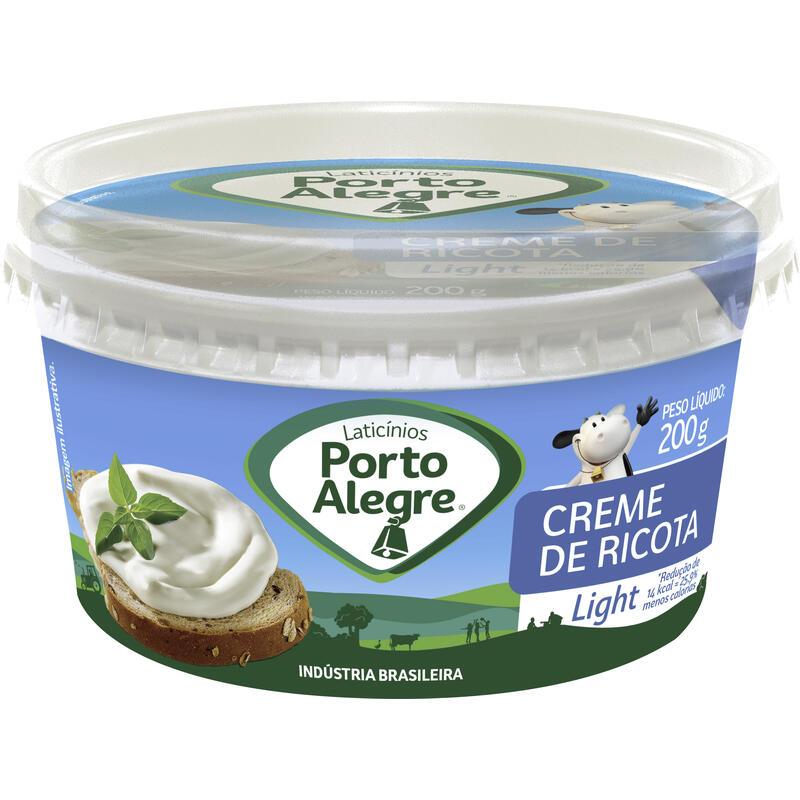 Creme de Ricota Porto Alegre Light 200g