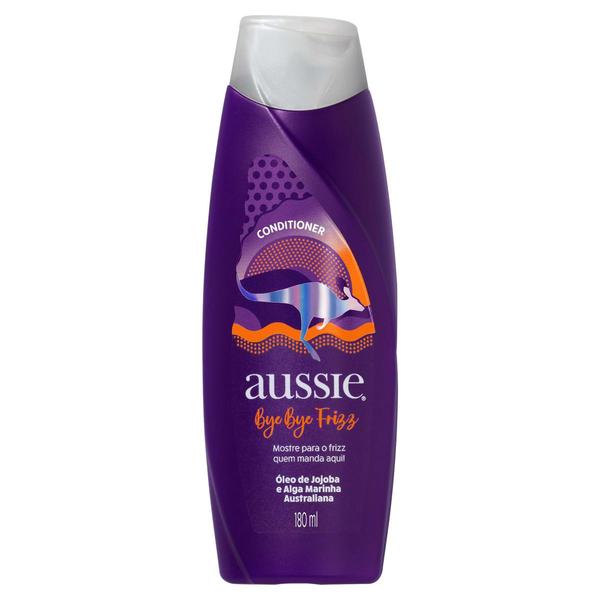 AUSSIE Bye Bye Frizz Óleo de Jojoba e Babosa Australiana Condicionador 180ml