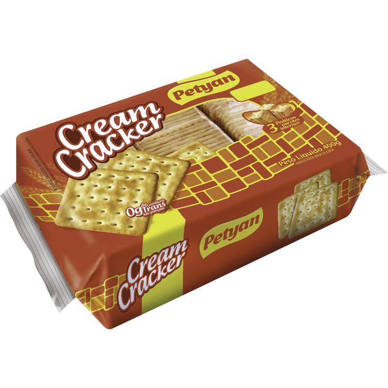 Biscoito Tradicional Petyan Cream cracker 400g