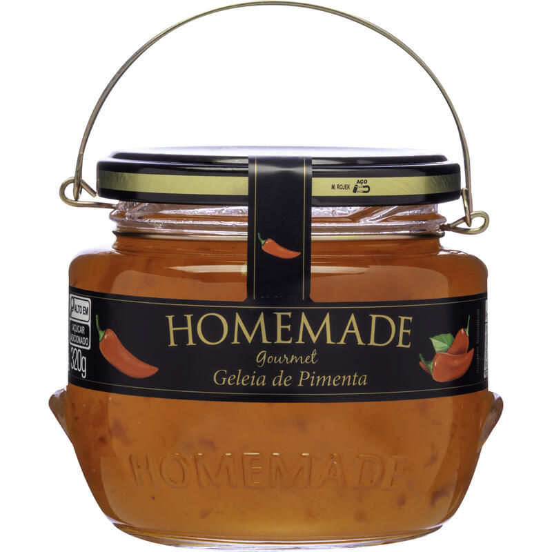 Geleia de Pimenta Dedo de Moça Homemade Gourmet Vidro 320g
