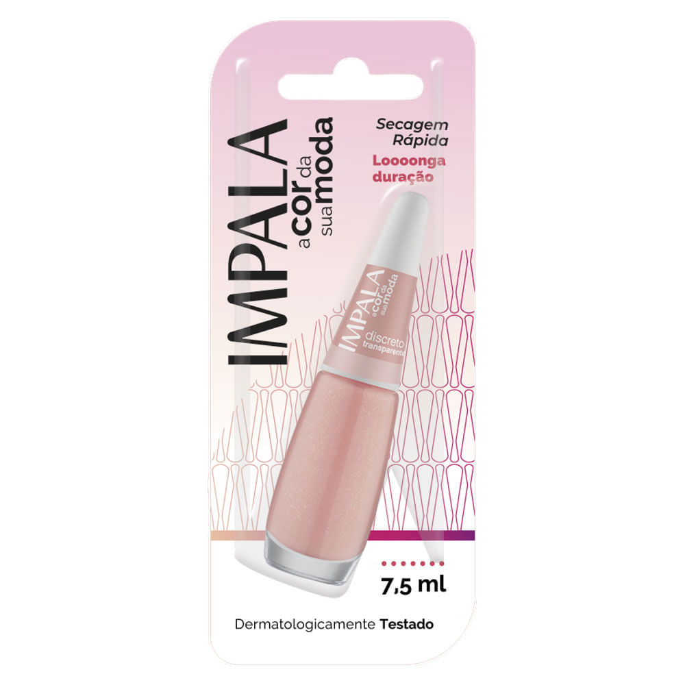 Esmalte IMPALA A Cor da Sua Moda Discreto Transparente 7.5ml