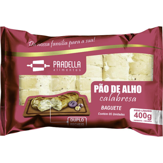 Pão de Alho Pradella Calabresa 400g
