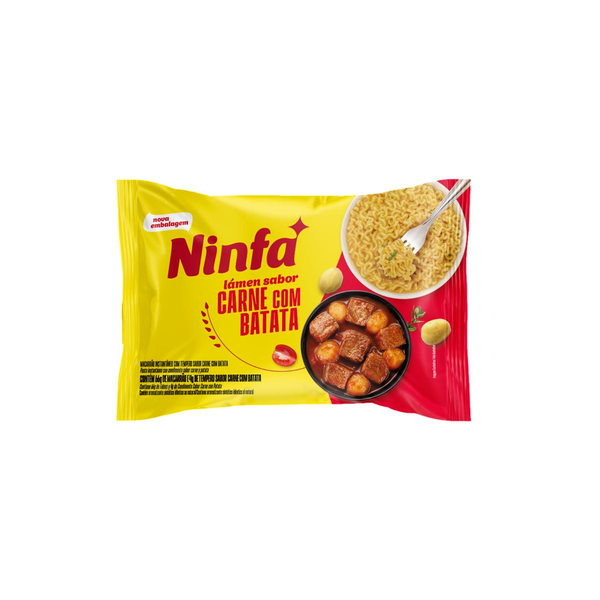 Massa Instantânea Ninfa 70g - Carne e Batata