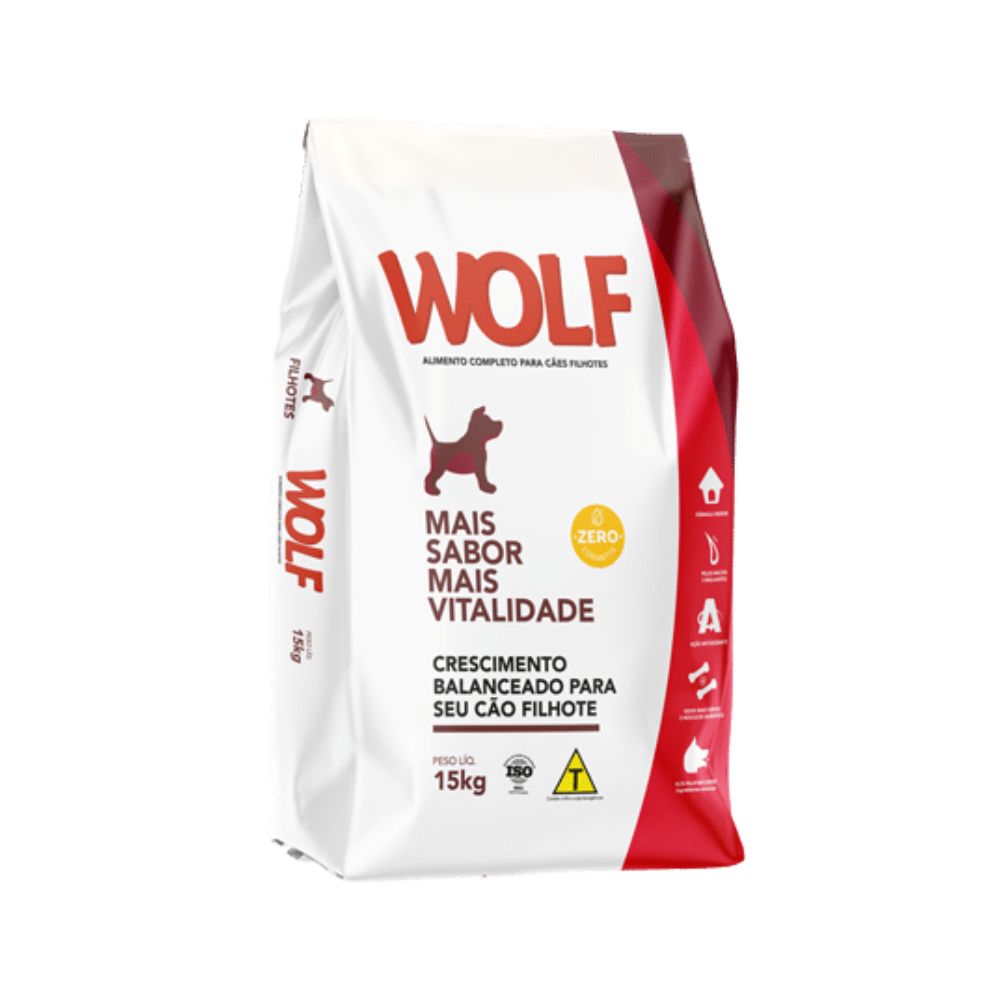 Ração para Cães Filhotes Wolf 15kg