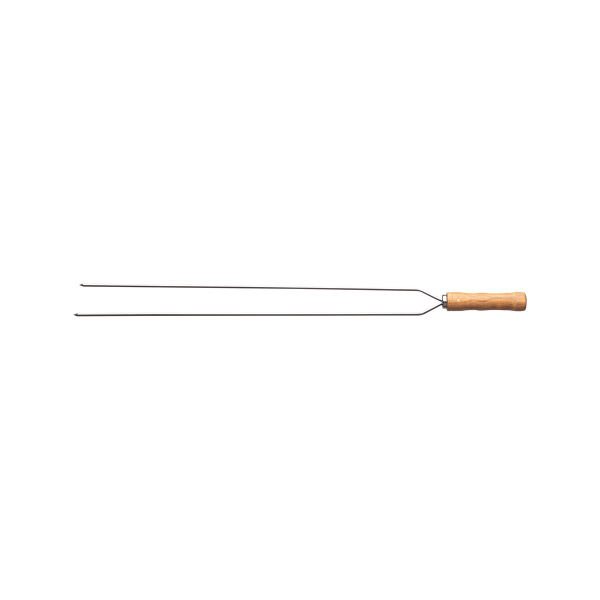 Espeto Duplo para Churrasco Tramontina com Lâmina em Aço Inox e Cabo de Madeira 75 cm