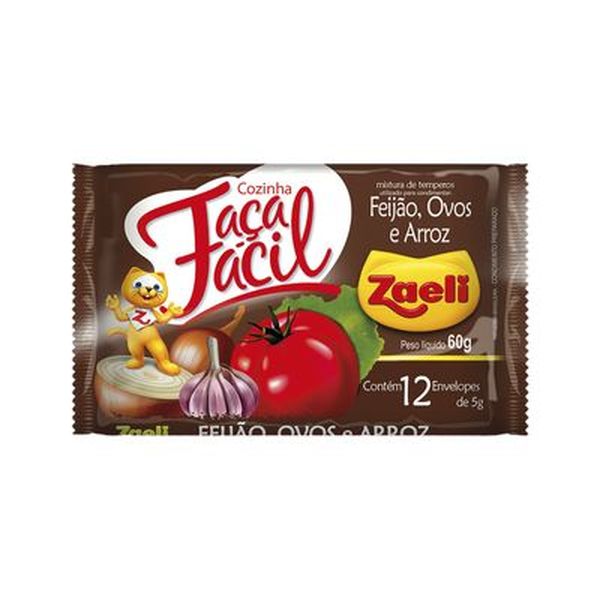 Tempero Zaeli 36g - Faça Fácil - Feijão