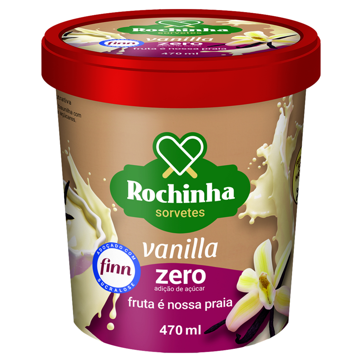 Sorvete Vanilla Rochinha Pote 470ml