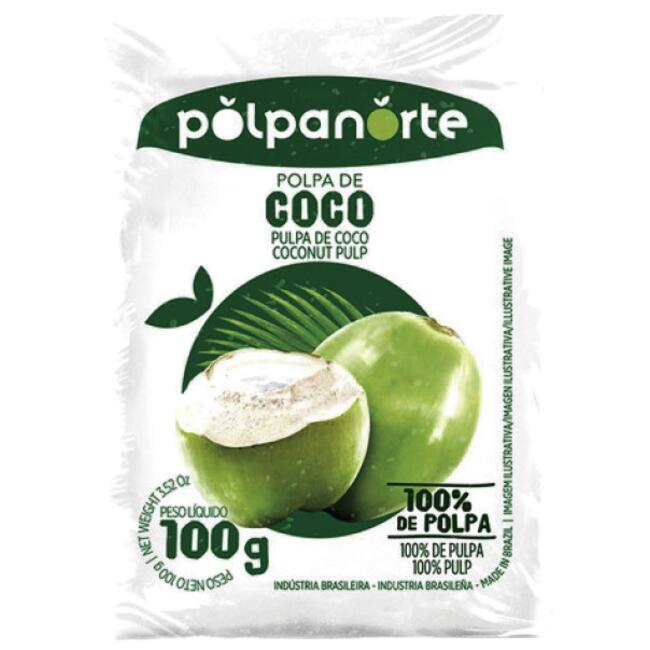 Polpa de Fruta Polpanorte Congelada Coco 100g