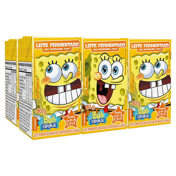 Leite Fermentado Elegê Bob Esponja Tradicional 480g