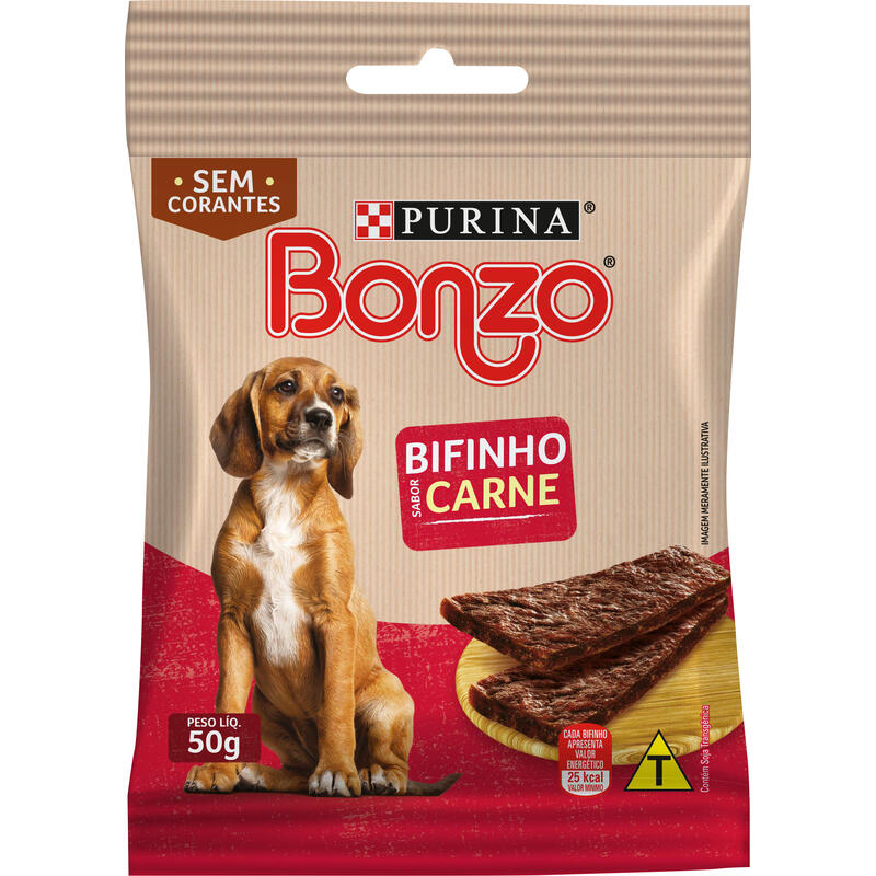 Bifinho para Cães Bonzo Carne 50g