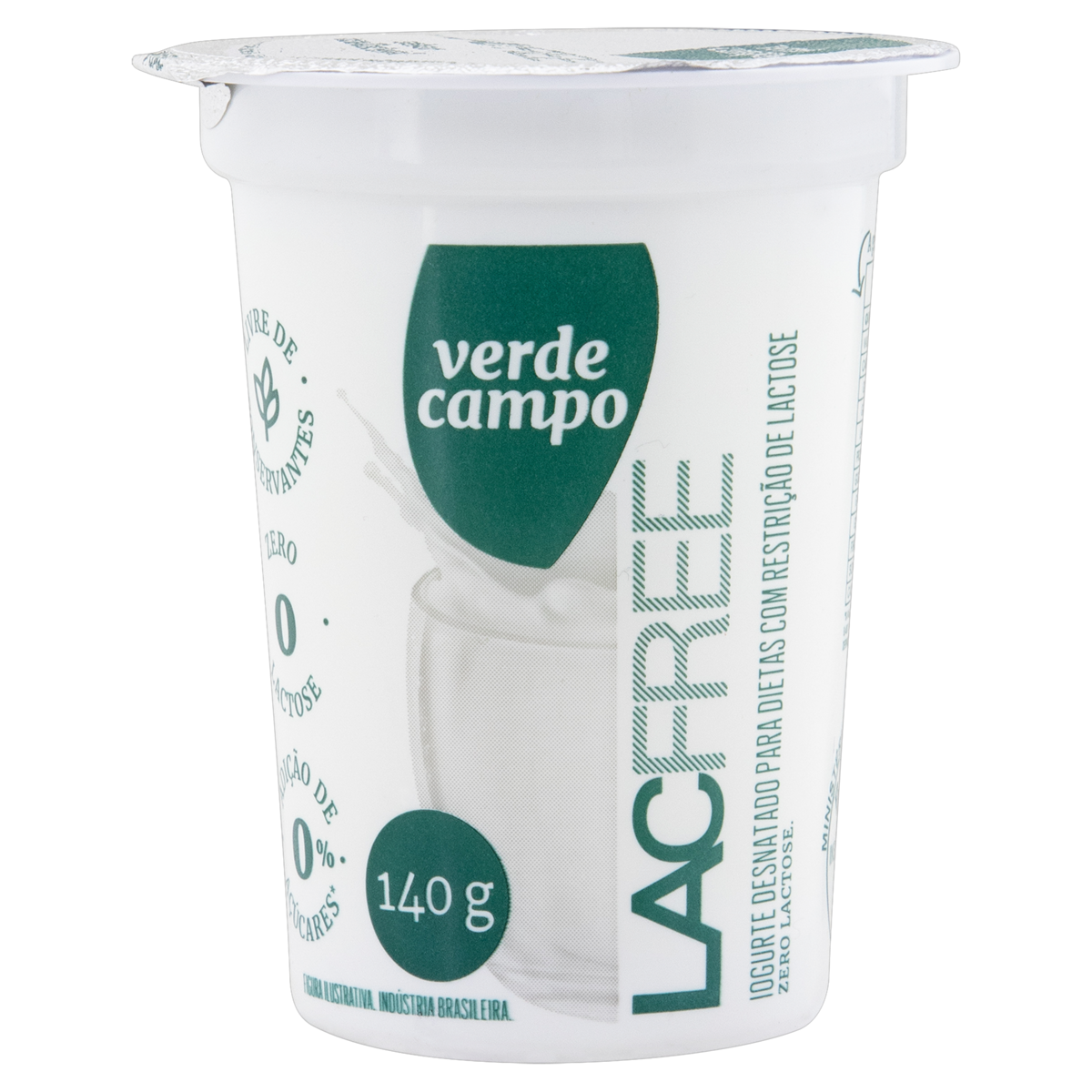 Iogurte Lacfree Verde Campo Natural 140g