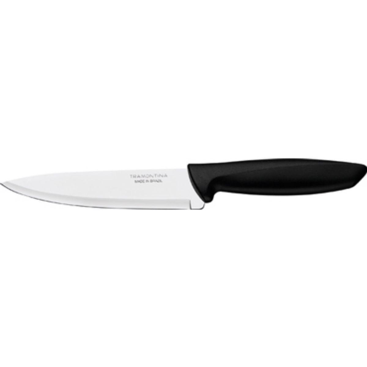 Faca Chef Plenus TRAMONTINA INOX Nº6 Preto Unidade