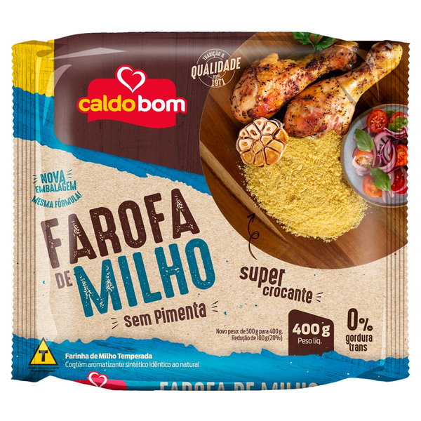 Farofa Pronta de Milho Caldo Bom 400g