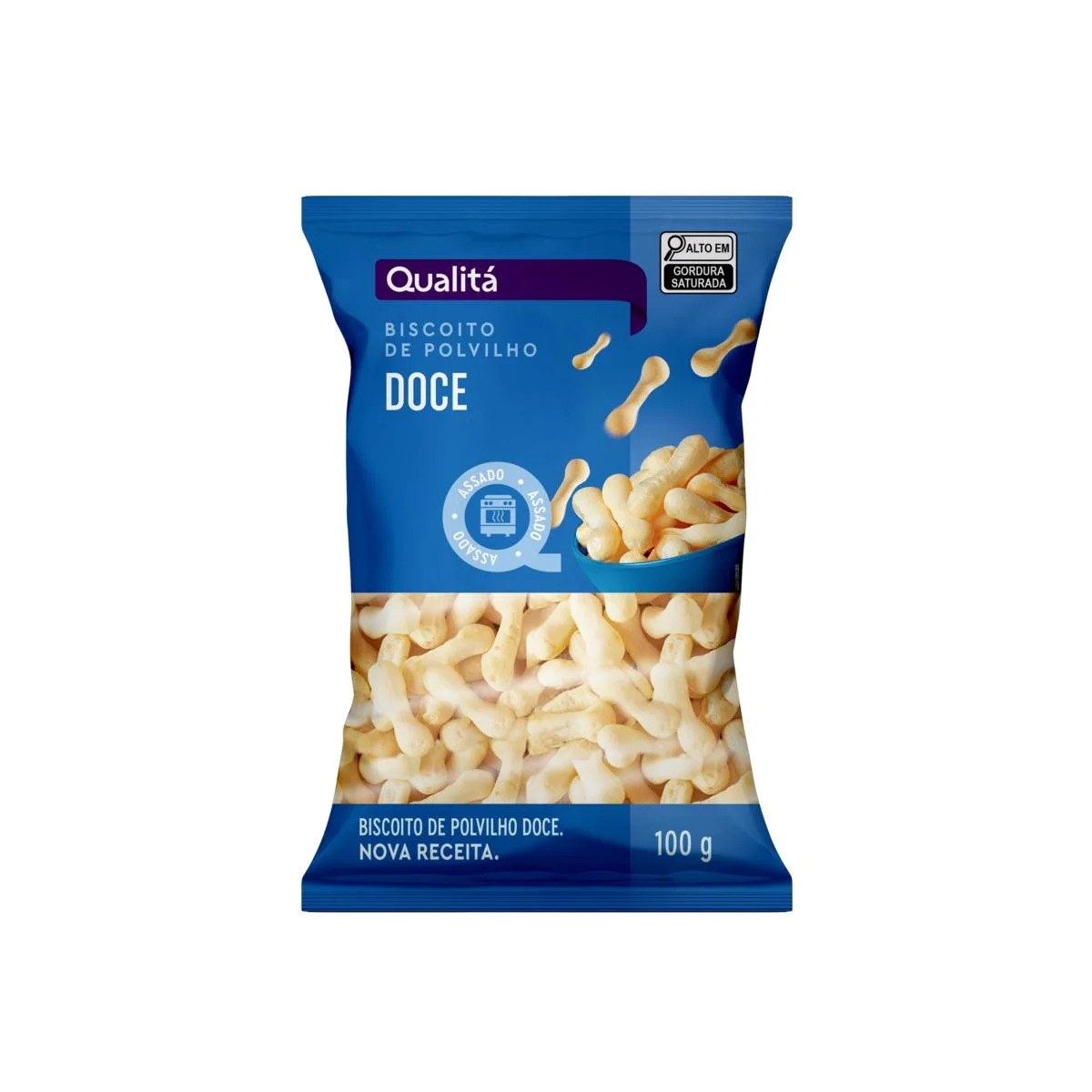 Biscoito de Polvilho Doce Qualitá Pacote 100g