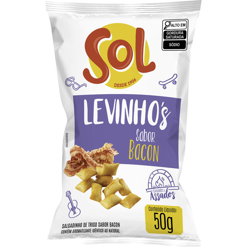 Salgadinho Levinho's Bacon 50g