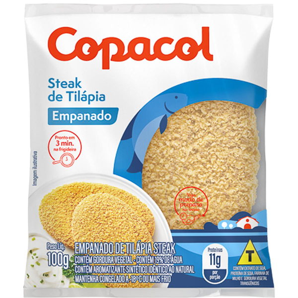 Steak de Tilápia Copacol Empanado 100g